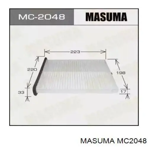 MC2048 Masuma фильтр салона