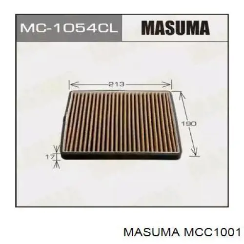 Фильтр салона MCC1001 Masuma