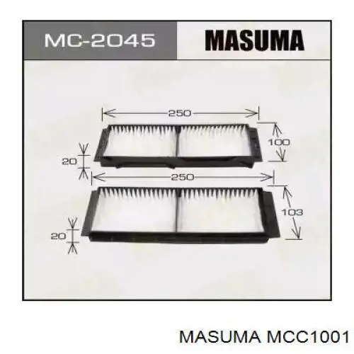 Фильтр салона MCC1001 Masuma