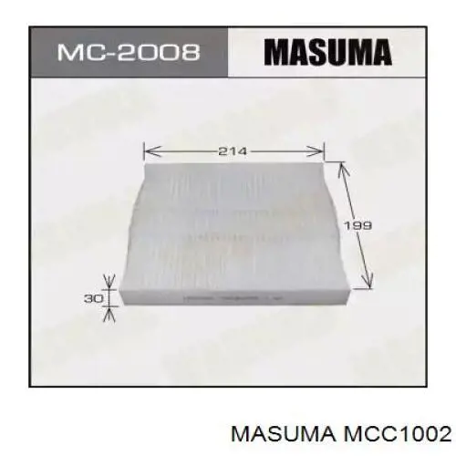 Фильтр салона MCC1002 Masuma
