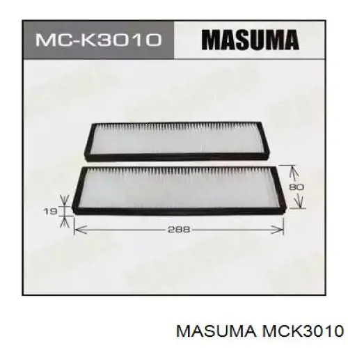 Фильтр салона MCK3010 Masuma