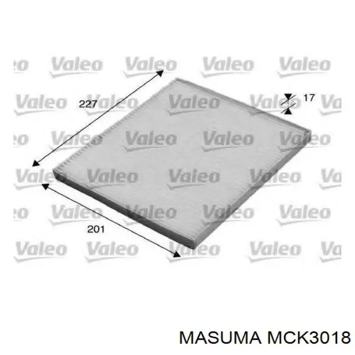 Купить MCK3018 Masuma Фильтр салона угольный