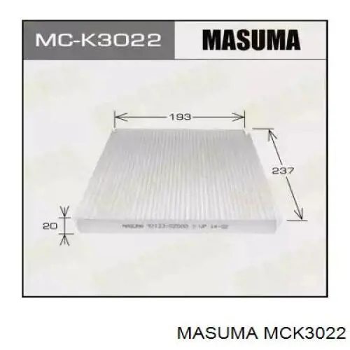 Фильтр салона MCK3022 Masuma