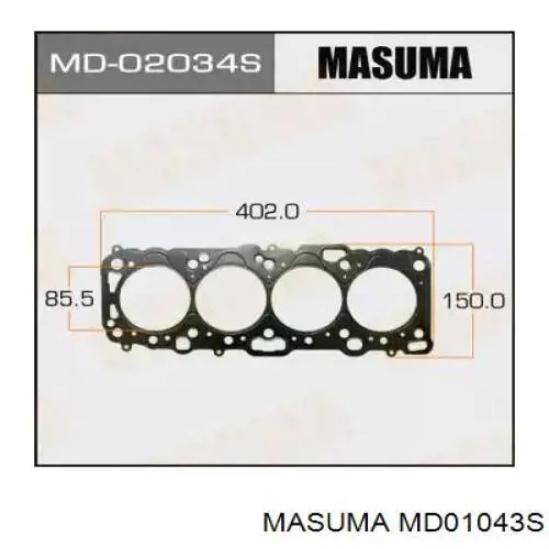 Купить MD01043S Masuma Прокладка ГБЦ