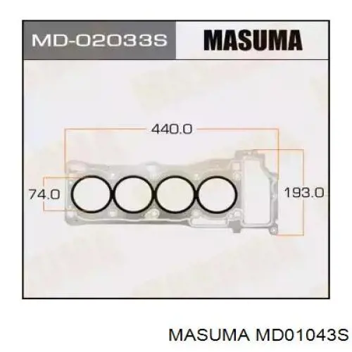 MD01043S Masuma Прокладка головки блока