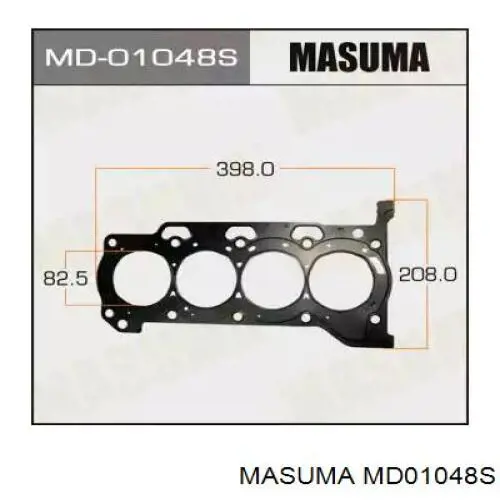 Прокладка головки блока цилиндров (ГБЦ) MASUMA MD01048S