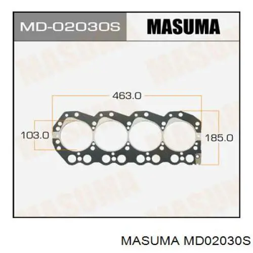 Прокладка головки блока цилиндров (ГБЦ) Masuma MD02030S