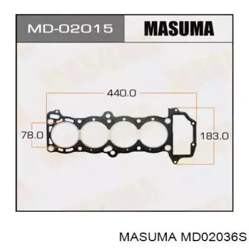 Купить MD02036S Masuma Прокладка ГБЦ