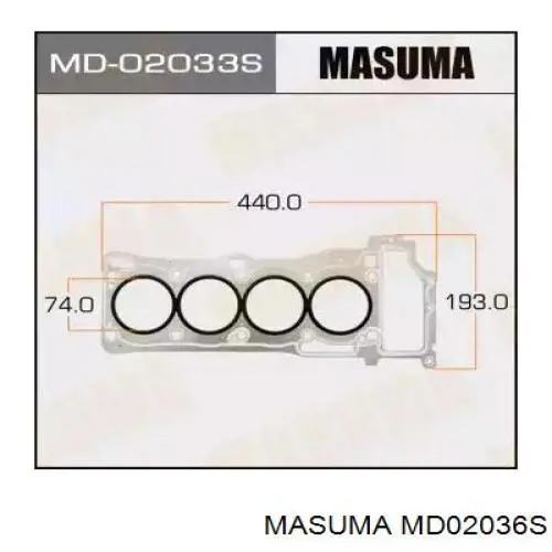 Прокладка ГБЦ MD02036S Masuma