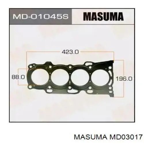 MD03017 Masuma прокладка гбц