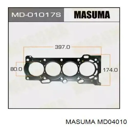 Купить MD04010 Masuma Прокладка ГБЦ