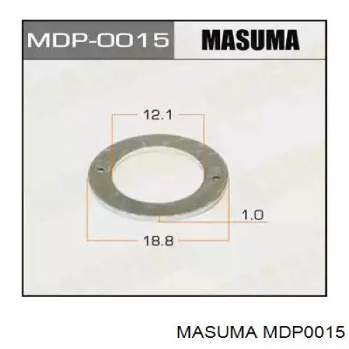 Кольцо (шайба) форсунки инжектора посадочное Masuma MDP0015