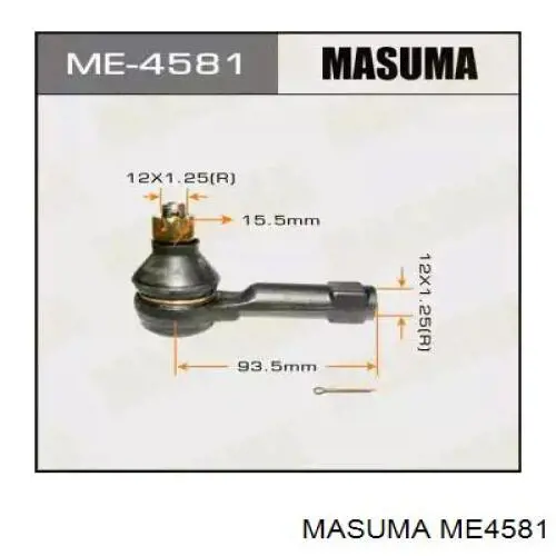 ME4581 Masuma наконечник рулевой тяги внешний