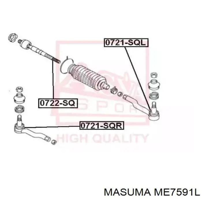 ME7591L Masuma Наружный наконечник рулевой тяги