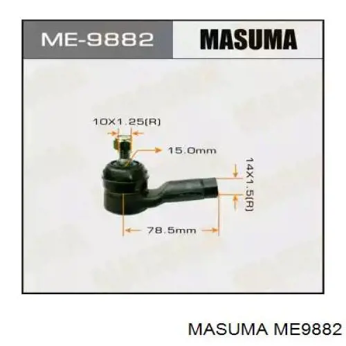 ME9882 Masuma наконечник рулевой тяги внешний