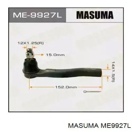 Наконечник рулевой тяги внешний Masuma ME9927L
