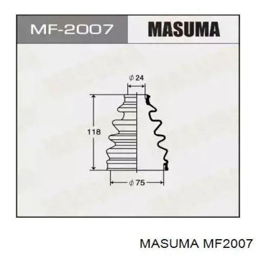 MF2007 Masuma пыльник шруса передней полуоси наружный