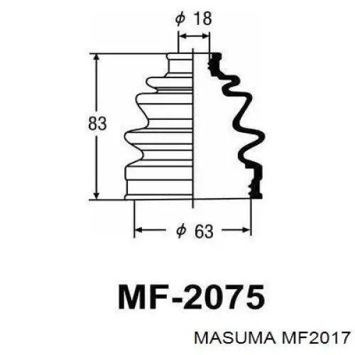 Чехол шруса Masuma MF2017 цена, от 6.07 USD