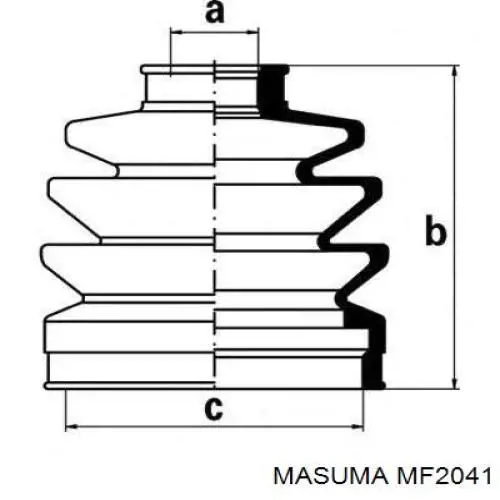 Купить MF2041 Masuma Пыльник гранаты наружный, передний
