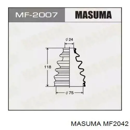 MF2042 Masuma Пыльник ШРУСа передней полуоси внутренний