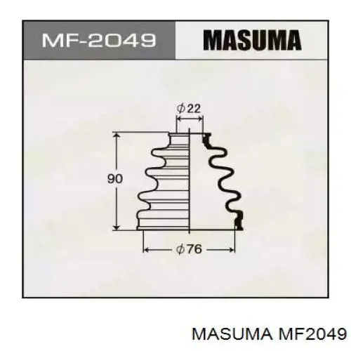MF2049 Masuma пыльник шруса передней полуоси внутренний