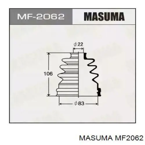 MF2062 Masuma пыльник шруса передней полуоси внутренний