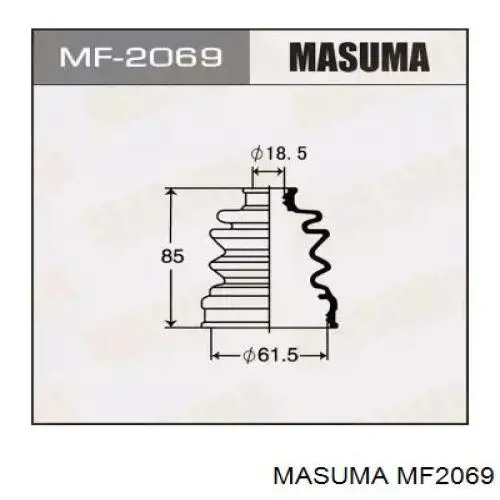 Пыльник ШРУСа задней полуоси наружный MF2069 Masuma