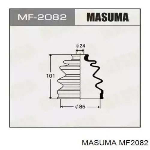 Пыльник ШРУСа передней полуоси наружный Masuma MF2082
