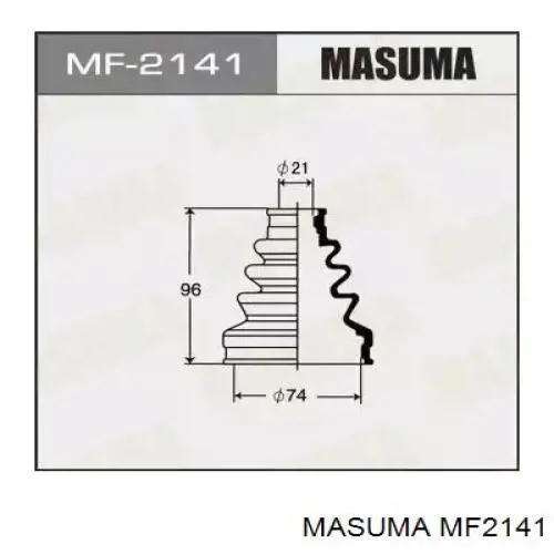 Пыльник ШРУСа передней полуоси внутренний Masuma MF2141