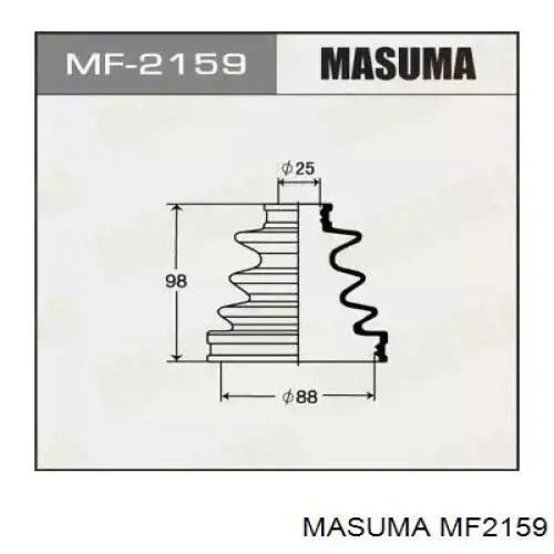 MF2159 Masuma пыльник шруса передней полуоси наружный