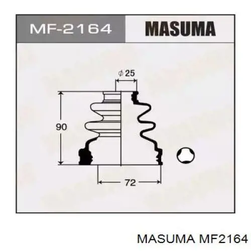 Пыльник ШРУСа задней полуоси внутренний MF2164 Masuma