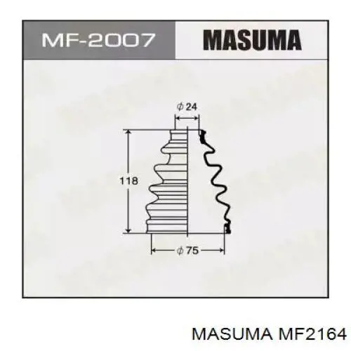 MF2164 Masuma Пыльник ШРУСа задней полуоси внутренний