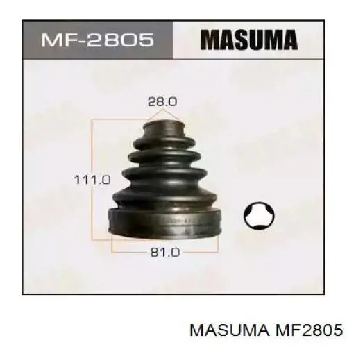 Пыльник ШРУСа внутренний MF2805 Masuma
