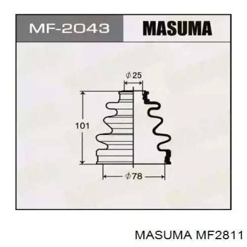 Пыльник ШРУСа наружный MF2811 Masuma