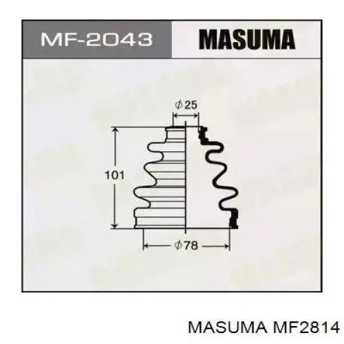 Купить MF2814 Masuma Пыльник гранаты внутренний, передней полуоси
