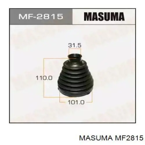 Пыльник ШРУСа передней полуоси внутренний Masuma MF2815