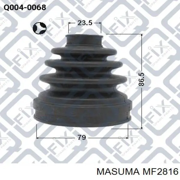 Пыльник ШРУСа передней полуоси внутренний правый MASUMA MF2816