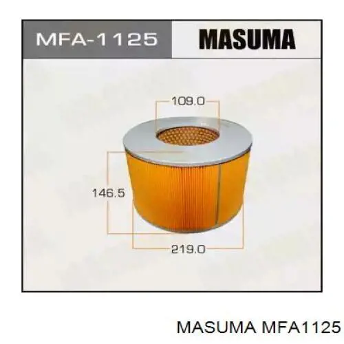 Воздушный фильтр MFA1125 Masuma