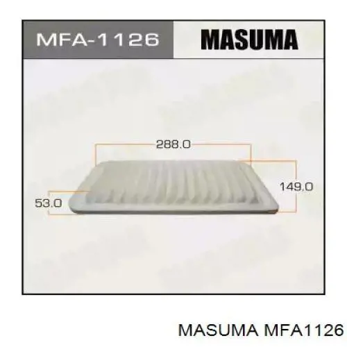 Воздушный фильтр MFA1126 Masuma