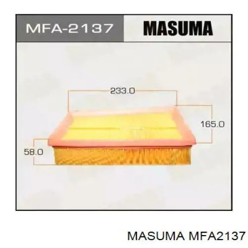 MFA2137 Masuma воздушный фильтр
