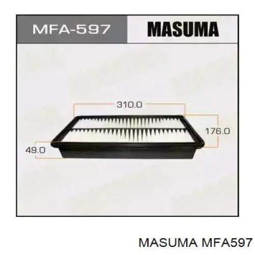 Фильтр воздушный Masuma MFA597