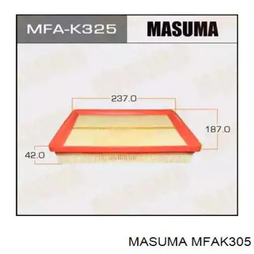 MFAK305 Masuma Воздушный фильтр двигателя