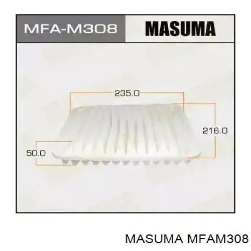 Воздушный фильтр MFAM308 Masuma