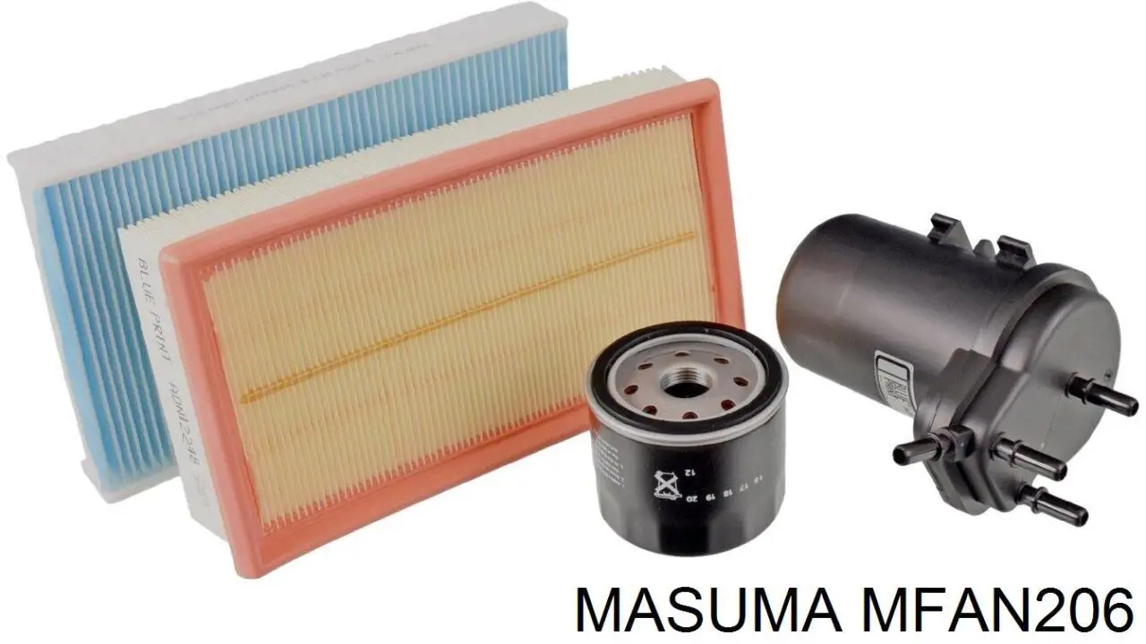 MFAN206 Masuma Воздушный фильтр двигателя