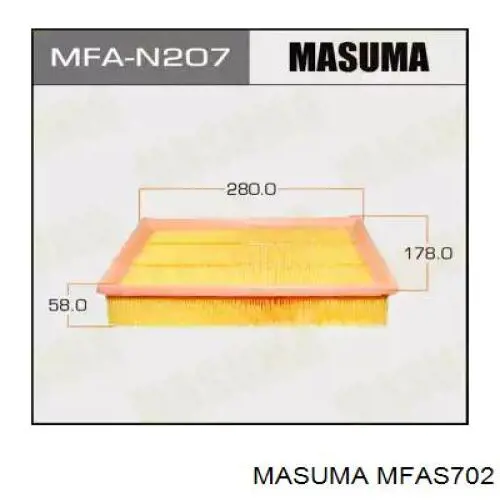 Фильтр воздушный Masuma MFAS702