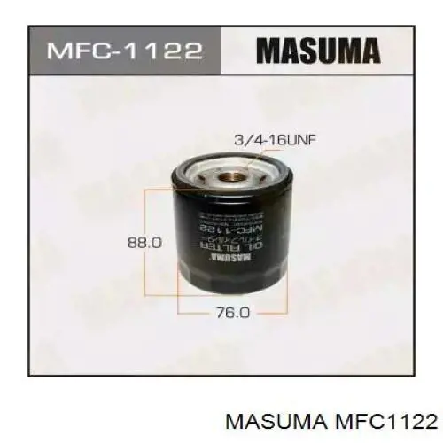 Фильтр масляный Masuma MFC1122
