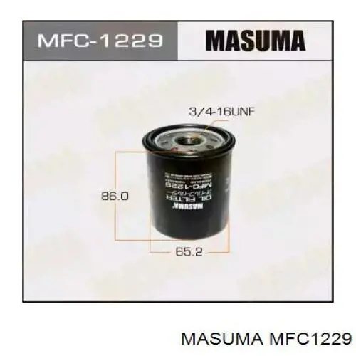 Фильтр масляный Masuma MFC1229