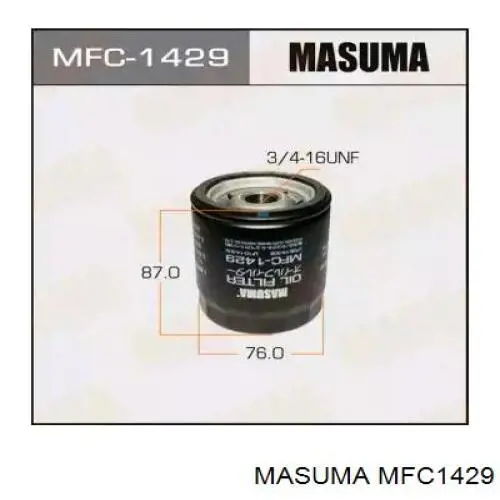 MFC1429 Masuma масляный фильтр