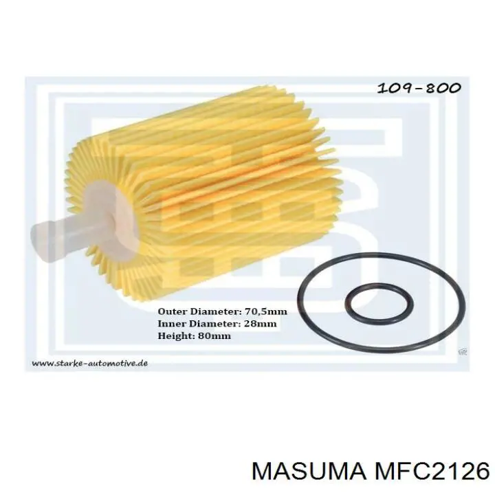 Купить MFC2126 Masuma Фильтр центробежный очистки масла