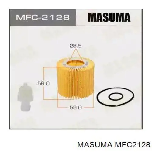 Фильтр масляный Masuma MFC2128